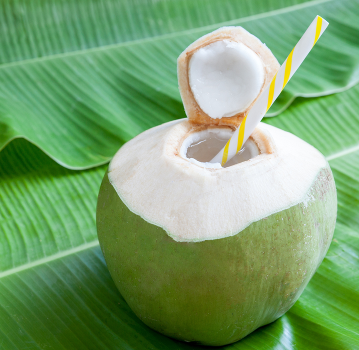 Rani Fresh Coconut Whole Green with Water, 2 Pieces, Approx. 4lbs each ~ Fresh Fruit | 100% Natural | Vegan
