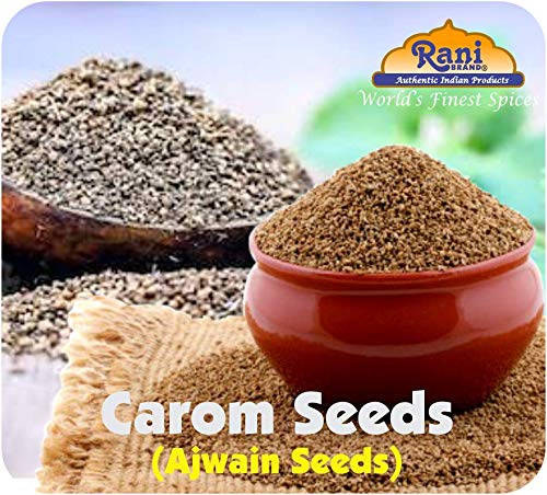 Rani Ajwain Seeds (Carom Bishops Weed) Spice Whole 3oz (85g) PET Jar ~ All Natural | Vegan | Gluten Friendly | NON-GMO | Indian Origin