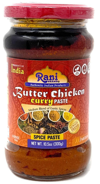 Rani Butter Chicken Curry Paste 10.5oz (300g) Glass Jar ~ Easy to Use | Vegan | No Colors | All Natural | NON-GMO | Kosher | Gluten Free | Indian Origin