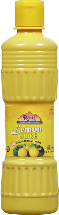 Rani Lemon Juice 13.5oz (400 ml) Vegan ~ Gluten Free | NON-GMO | Kosher | No Colors | Indian Origin