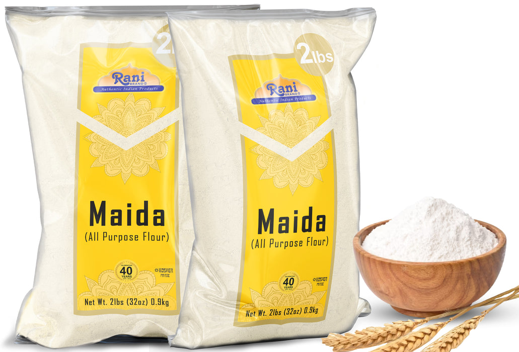 Rani Maida Flour (Indian All Purpose Flour) 32oz (2lbs) 908g Bulk ~ All Natural | Vegan | Kosher | Indian Origin
