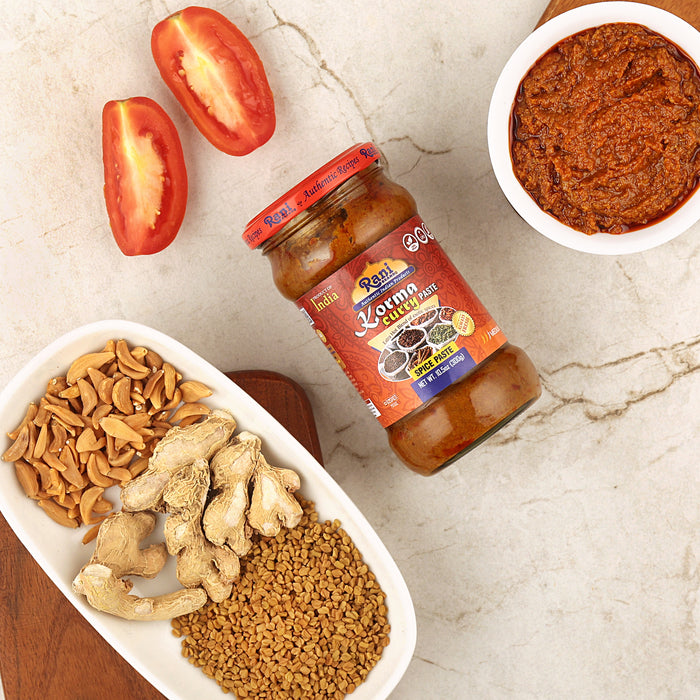 Rani Korma Curry Cooking Spice Paste 10.5oz (300g) Glass Jar, Pack of 5+1 FREE ~ No Colors | All Natural | NON-GMO | Kosher | Vegan | Gluten Free