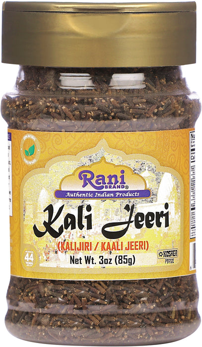 Rani Kali Jeeri 3oz (85g) Natural ~ Gluten Friendly | NON-GMO | Vegan | Kosher | Indian Origin | Kalijiri / Kaali Jeeri