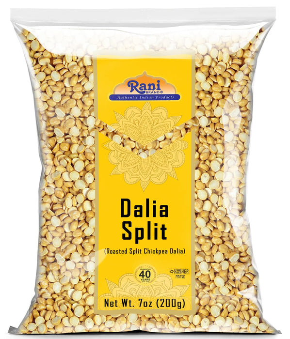 Rani Daliya Split (Roasted Split Chickpeas Dalia) 7oz (200g) ~ All Natural | Vegan | Kosher | Indian Origin