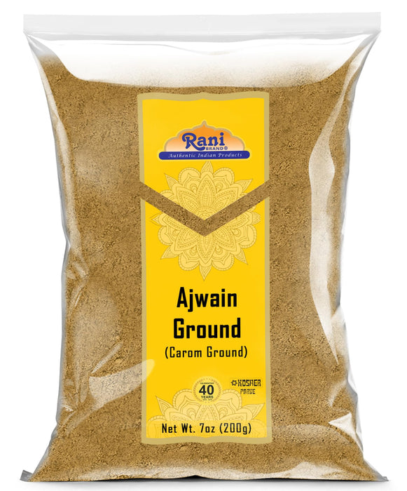 Rani Ajwain Powder (Carom Bishops Weed) Ground Spice 7oz (200g) ~ All Natural | Vegan | Gluten Friendly | NON-GMO | Kosher | Indian Origin