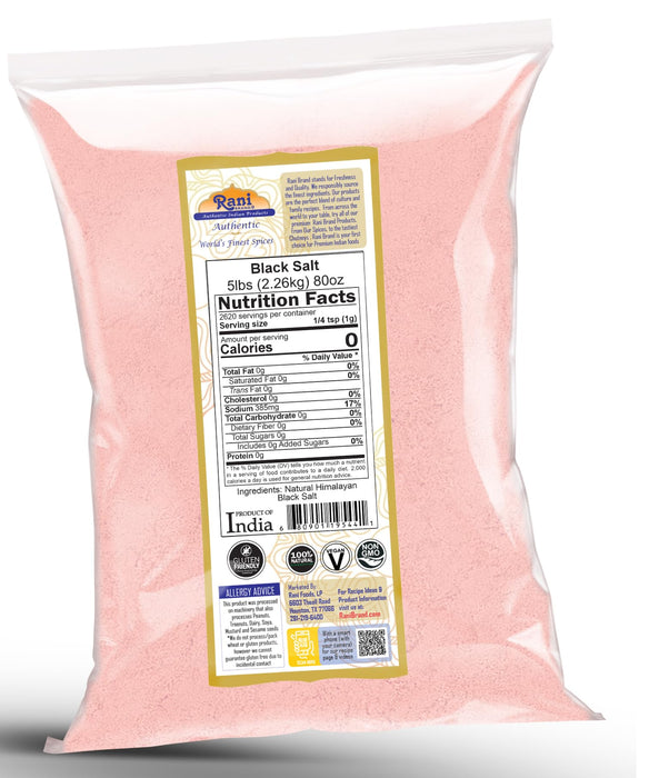 Rani Black Salt (Kala Namak) {11 Sizes Available}