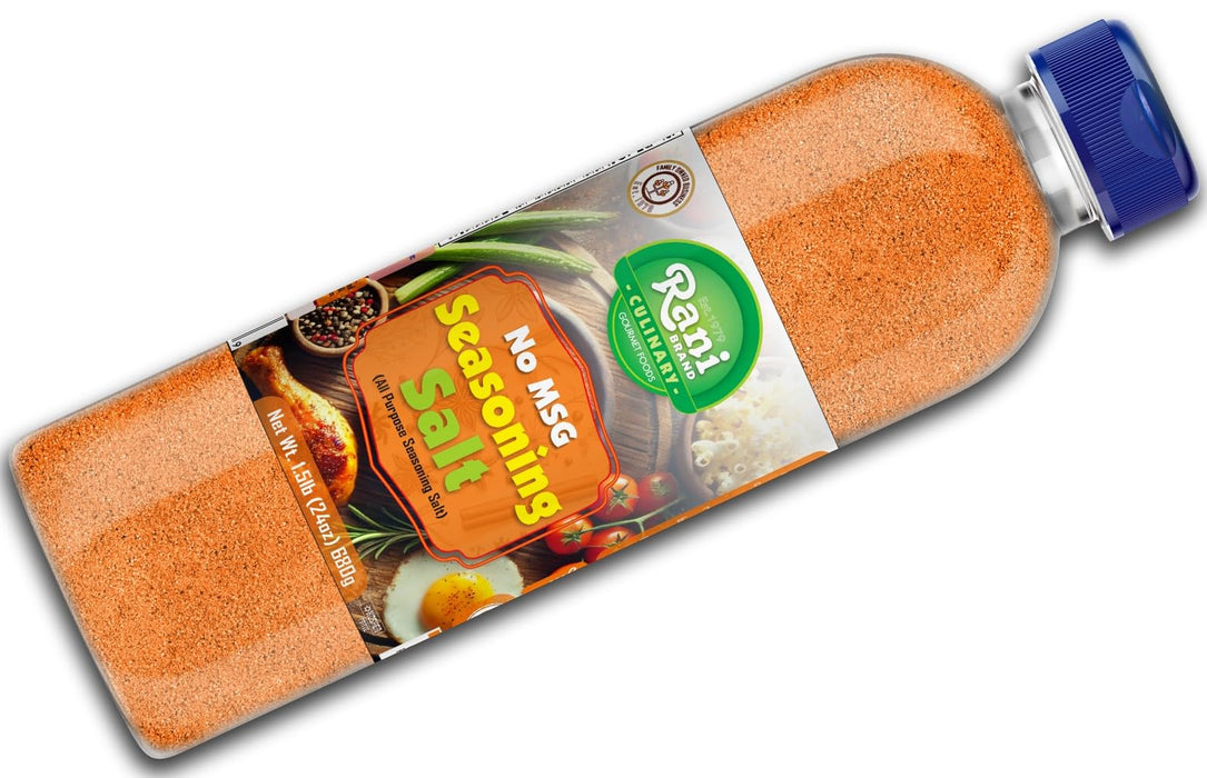 Rani No MSG Seasoning Salt (All Purpose Seasoning Salt) 24oz (1.5lbs) 680g PET Jar ~ All Natural | Gluten Friendly | NON-GMO | Kosher | Vegan | Product of USA