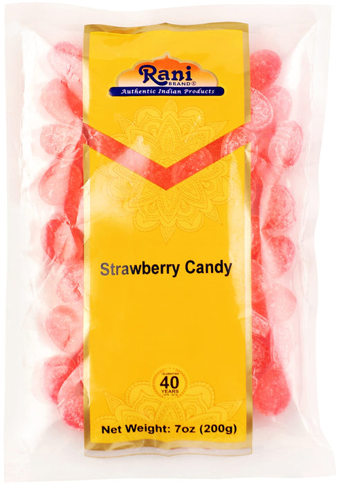 Rani Strawberry Candy 7oz (200g) ~ Indian Tasty Treats | Vegan | Gluten Friendly | NON-GMO | Indian Origin