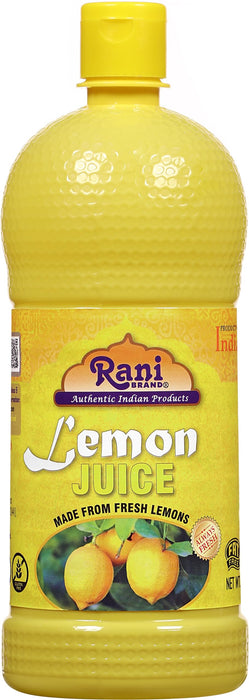 Rani Lemon Juice 33.8oz (1Litre) Vegan ~ Gluten Free | NON-GMO | Kosher | No Colors | Indian Origin