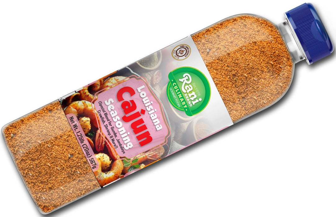 Rani Louisiana Cajun Seasoning (Special Blend for Gumbo, Jambalaya Crawfish, Shrimp) 20oz (1.25lbs) 567g PET Jar ~ All Natural | Gluten Friendly | NON-GMO | Kosher | Vegan | Product of USA