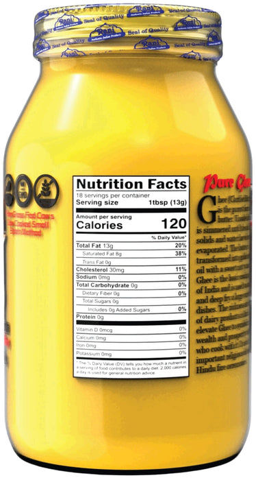 Rani Ghee (Clarified Butter) {3 Sizes Available}