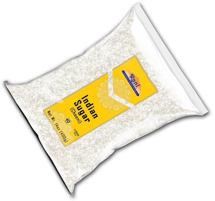 Rani Indian Sugar (Cheeni) 14oz (400g) ~ All Natural | Gluten Friendly | No Colors | Kosher | Vegan | Indian Origin