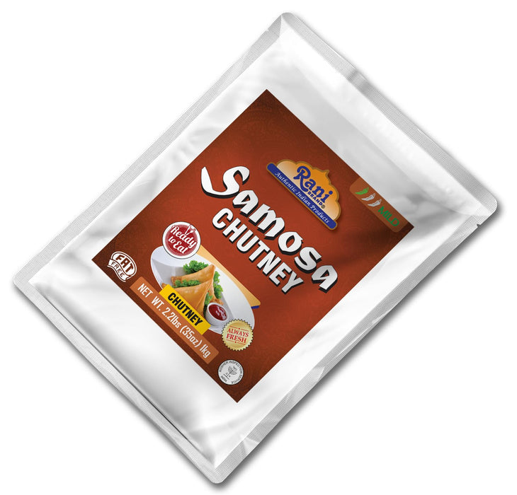 Rani Samosa Chutney (Sweet, Sour & Spicy Dipping Sauce) 35oz (2.2lbs) 1kg Bulk, Ready to eat, Vegan ~ Gluten Free | NON-GMO | No Colors | Indian Origin