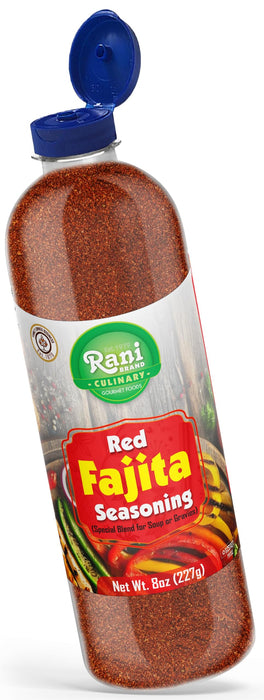 Rani Red Fajita Seasoning (Special Blend for Soup or Gravies) 8oz (227g) PET Jar ~ All Natural | Gluten Friendly | NON-GMO | Kosher | Vegan | Product of USA