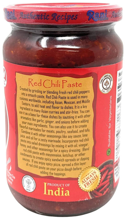 Rani Red Chilli Cooking Paste 26.5oz (750g) Bulk Glass Jar ~ Vegan | Gluten Free | NON-GMO | Kosher | No Colors | Indian Origin