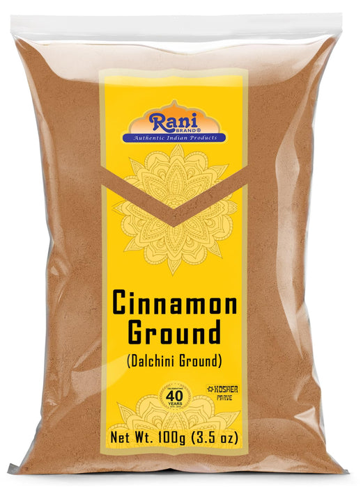 Rani Cinnamon Powder (Ground) Spice 3.5oz (100g) ~ All Natural, Salt-Free | Vegan | No Colors | Gluten Free Ingredients | NON-GMO | Kosher