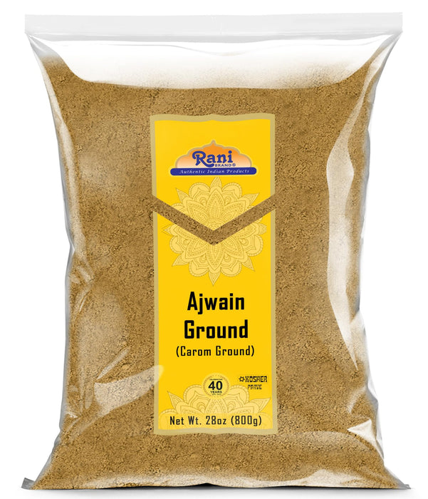 Rani Ajwain Powder (Carom Bishops Weed) Ground Spice 28oz (800g) ~ All Natural | Vegan | Gluten Friendly | NON-GMO | Kosher | Indian Origin