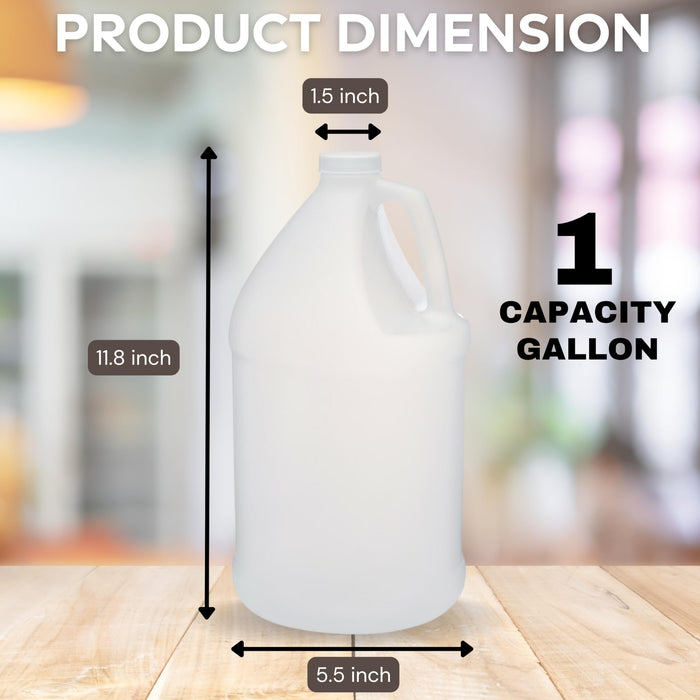Rani Containers | 1 Gallon HDPE Plastic Jug with Reshipper Box & Child-Resistant Caps | Home & Commercial Use, Containers for Water, Sauces, Food, Soaps, Detergents, Liquids | Made in USA - Pack of 2