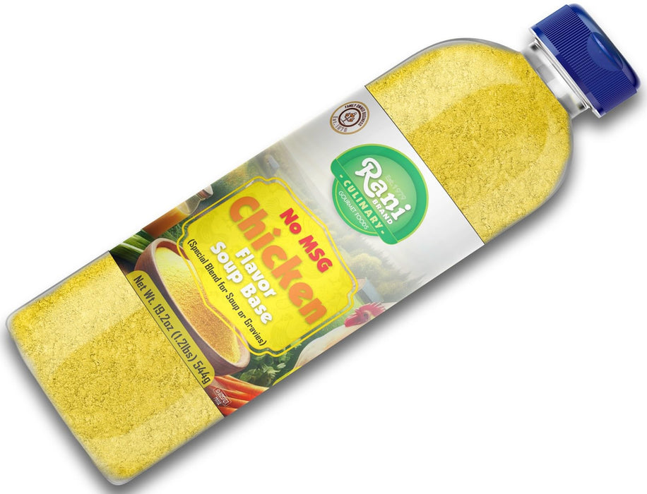 Rani Premium Chicken Base (Special Blend for Soup or Gravies) 19.2oz (1.2lbs) 544g PET Jar ~ All Natural | Gluten Friendly | NON-GMO | Kosher | Vegan | Product of USA