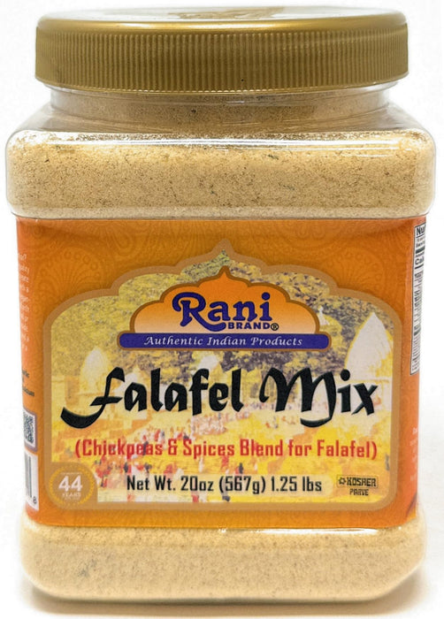 Rani Falafel Mix (Chickpeas & Spices Blend for Falafel) 20oz (1.25lbs) 567g PET Jar ~ Gluten Friendly | NON-GMO | Kosher | Product of USA