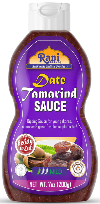 Rani Dates & Tamarind Sauce 7oz (200g) Glass Jar, Ready to eat 10.5oz (300g) Vegan ~ Gluten Free | NON-GMO | Kosher | No Colors | Indian Origin