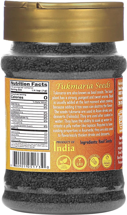 Rani Tukmaria  (Natural Holy Basil Seeds) {4 Sizes Available}