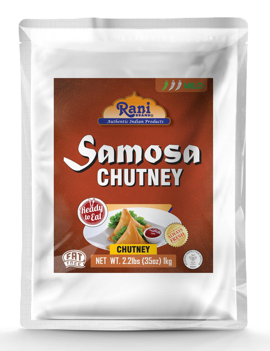 Rani Samosa Chutney (Sweet, Sour & Spicy Dipping Sauce) 35oz (2.2lbs) 1kg Bulk, Ready to eat, Vegan ~ Gluten Free | NON-GMO | No Colors | Indian Origin