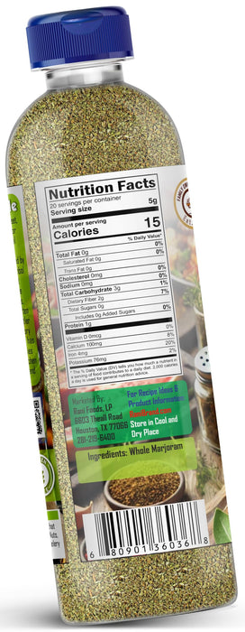 Rani Marjoram Whole (Ideal for Salads, Stews & Meat Dishes) 3.5oz (100g) PET Jar ~ All Natural | Gluten Friendly | NON-GMO | Kosher | Vegan | Product of USA