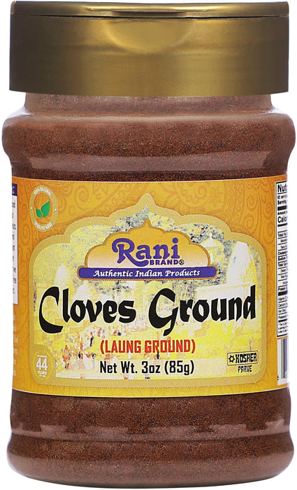 Rani Cloves Powder (Laung) Indian Spice 3oz (85g) PET Jar ~ All Natural | Gluten Friendly | Non-GMO | Vegan | Kosher | Indian Origin