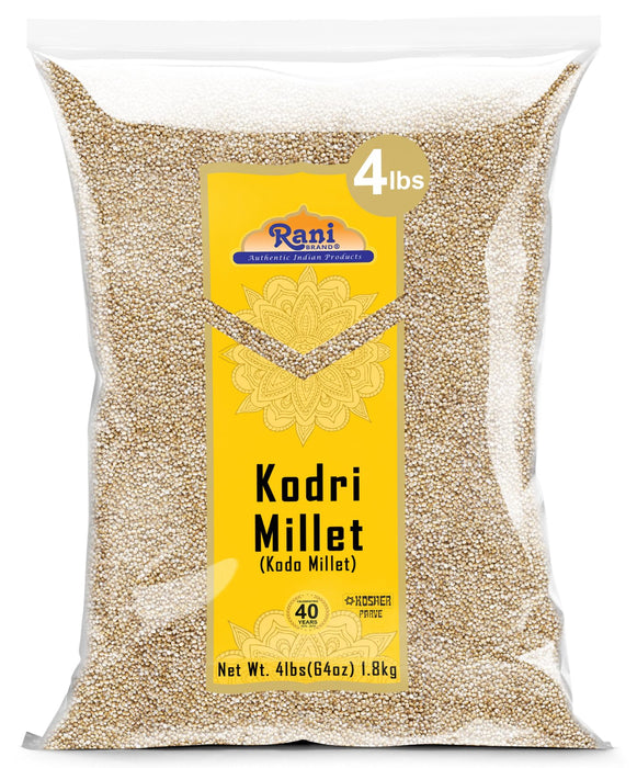 Rani Kodri (Polished Kodo Millet Seeds) Ancient Grains, 64oz (4lbs) 1.81kg ~ All Natural | Gluten Friendly | NON-GMO | Kosher | Vegan | Indian Origin