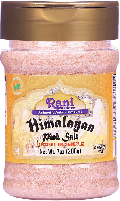 Rani Himalayan Pink Salt Powder (84 Essential Trace Minerals) 7oz (200g) PET Jar ~ All Natural | Vegan | Gluten Friendly | NON-GMO | Kosher | Indian Origin