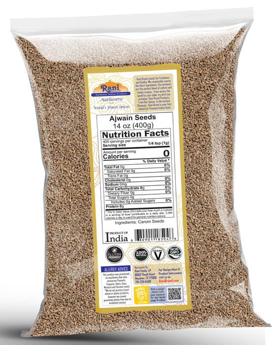 Rani Ajwain Seeds (Carom Bishops Weed) Spice Whole {9 Sizes Available}