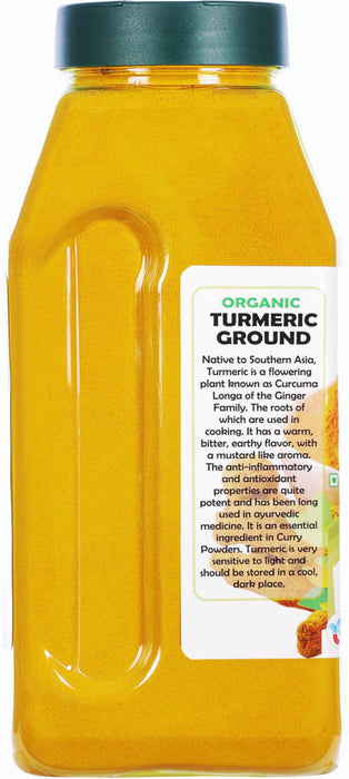 Rani Organic Turmeric (Haldi) Root Powder Spice, (High Curcumin Content) 16oz (1lb) 454g PET Jar ~ All Natural | Vegan | Gluten Friendly | NON-GMO | Kosher | Indian Origin | USDA Certified Organic