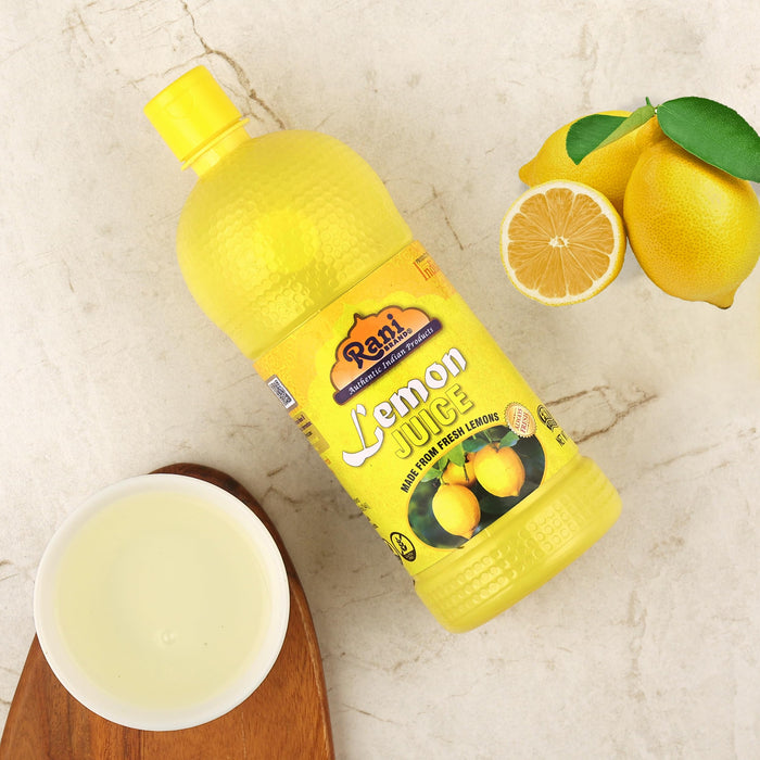 Rani Lemon Juice 33.8oz (1Litre) Vegan ~ Gluten Free | NON-GMO | Kosher | No Colors | Indian Origin