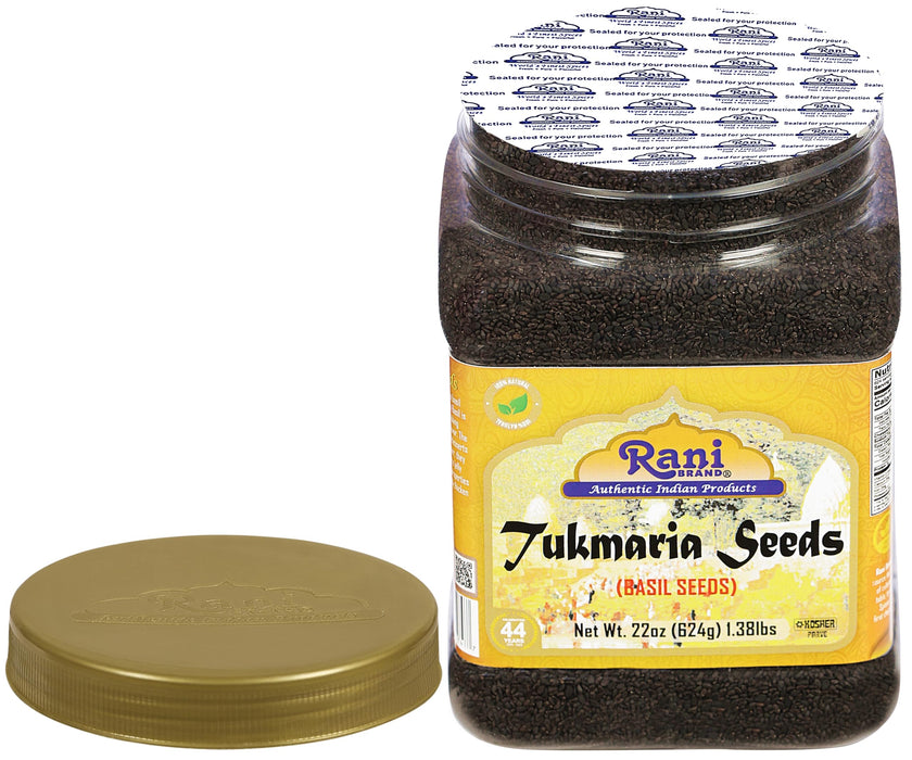 Rani Tukmaria  (Natural Holy Basil Seeds) {4 Sizes Available}