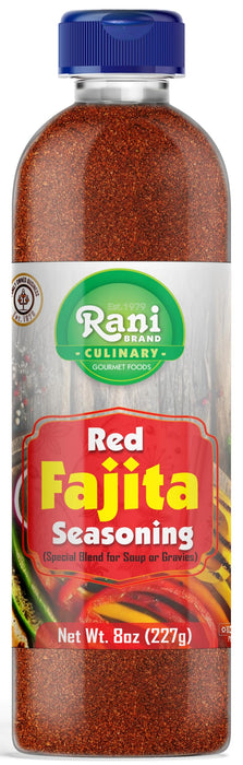 Rani Red Fajita Seasoning (Special Blend for Soup or Gravies) 8oz (227g) PET Jar ~ All Natural | Gluten Friendly | NON-GMO | Kosher | Vegan | Product of USA