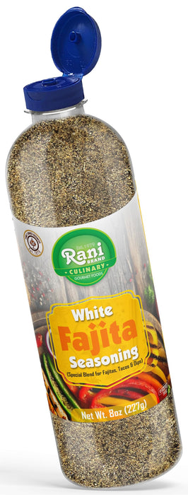 Rani White Fajita Seasoning (Special Blend for Fajitas, Tacos & Dips) 8oz (227g) PET Jar ~ All Natural | Gluten Friendly | NON-GMO | Kosher | Vegan | Product of USA