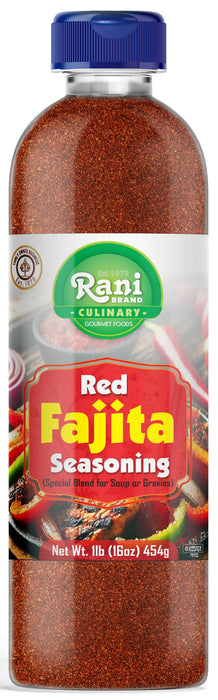 Rani Red Fajita Seasoning (Special Blend for Soup or Gravies) 16oz (1lb) 454g PET Jar ~ All Natural | Gluten Friendly | NON-GMO | Kosher | Vegan | Product of USA
