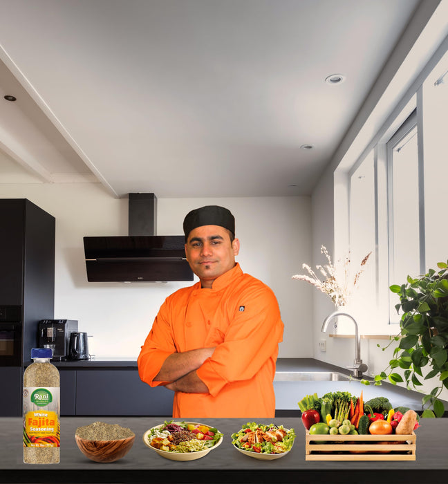 Rani White Fajita Seasoning (Special Blend for Fajitas, Tacos & Dips) 8oz (227g) PET Jar ~ All Natural | Gluten Friendly | NON-GMO | Kosher | Vegan | Product of USA