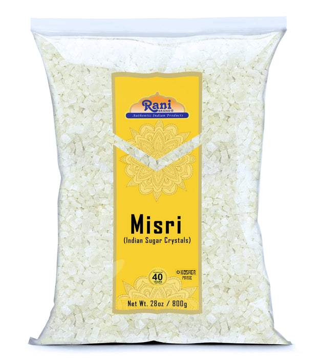 Rani Misri (Indian Sugar Crystals) 28oz (800g) ~ All Natural | Gluten Friendly | No Colors | Vegan | Kosher | Indian Origin