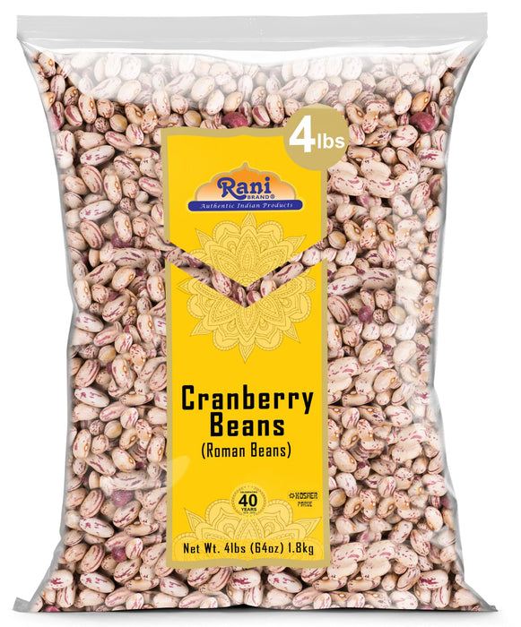 Rani Cranberry Beans (Thull Rajma) 64oz (4lbs) 1.81kg Bulk ~ All Natural | Vegan | Gluten Friendly | NON-GMO | Kosher | Product of USA