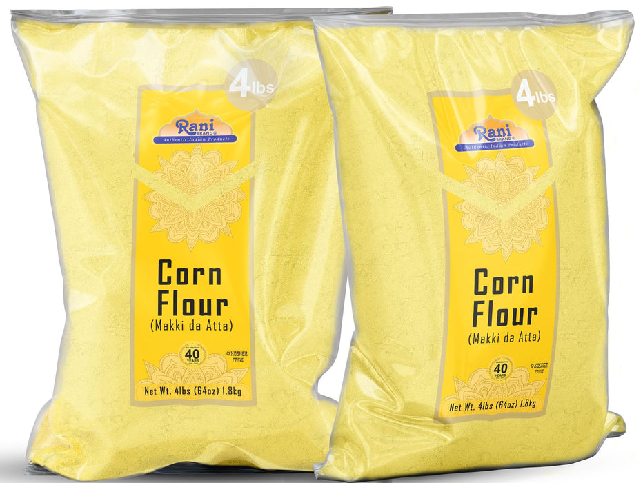 Rani Corn Flour (Makki ka Atta) 64oz (4lbs) 1.81kg Bulk ~ All Natural | Vegan | Gluten Friendly | NON-GMO | Kosher | Indian Origin