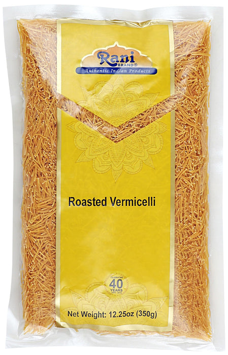Rani Roasted Vermicelli (Wheat Noodles) 12.25oz (350g) ~ All Natural | Vegan | NON-GMO | Indian Origin