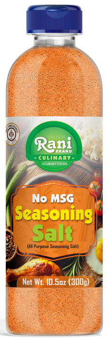 Rani No MSG Seasoning Salt (All Purpose Seasoning Salt) 10.5oz (300g) PET Jar ~ All Natural | Gluten Friendly | NON-GMO | Kosher | Vegan | Product of USA