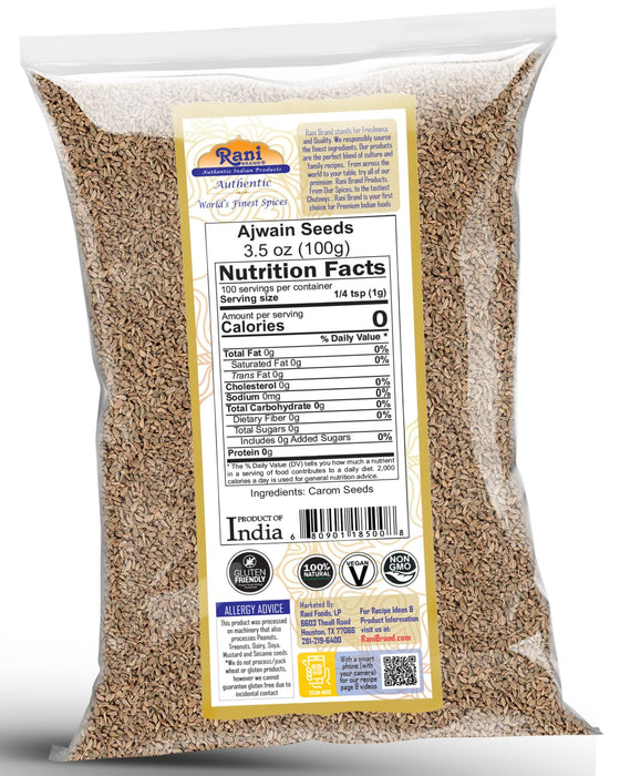Rani Ajwain Seeds (Carom Bishops Weed) Spice Whole {9 Sizes Available}