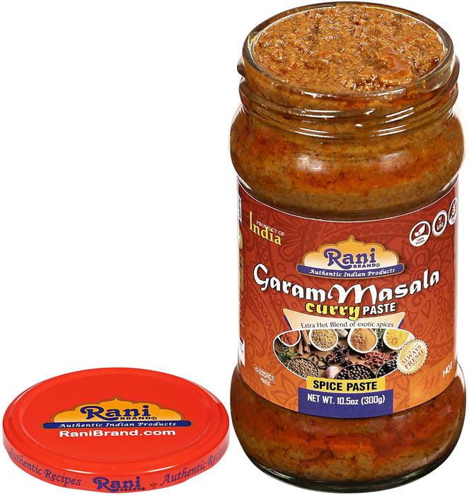 Rani Garam Masala Curry Spice Paste 10.5oz (300g) Glass Jar, Pack of 5+1 FREE ~ No Colors | NON-GMO | Kosher | Vegan | Gluten Free | Indian Origin