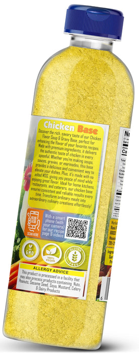 Rani Premium Chicken Base (Special Blend for Soup or Gravies) 9oz (255g) PET Jar ~ All Natural | Gluten Friendly | NON-GMO | Kosher | Vegan | Product of USA