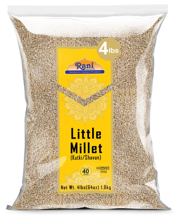 Rani Little Millet (Panicum Sumatrense) Whole Ancient Grain Seeds, 64oz (4lbs) 1.81kg~All Natural | Gluten Friendly | NON-GMO | Kosher | Vegan | Indian Origin