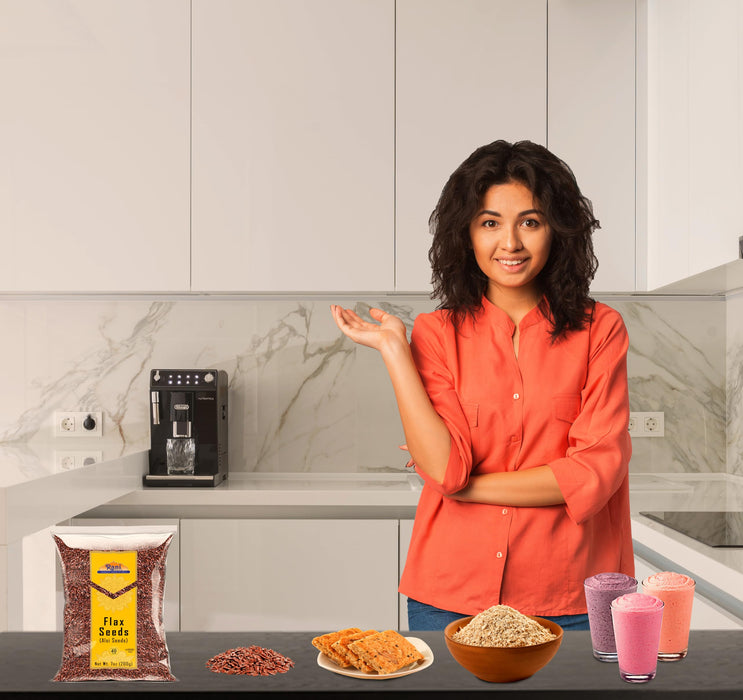 Rani Flax Seeds Whole Raw (Alsi, Linum usitatissimum) 7oz (200g) ~ All Natural | Gluten Friendly | Non-GMO | Kosher | Vegan | Indian Origin