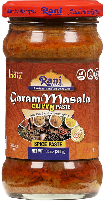 Rani Garam Masala Curry Spice Paste 10.5oz (300g) Glass Jar ~ No Colors | All Natural NON-GMO | Kosher | Vegan | Gluten Free | Indian Origin